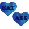 Pastease LOVE: 'EAT ASS' Heart Nipple Pasties
