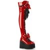Demonia New Arrivals KERA-303 Red Patent