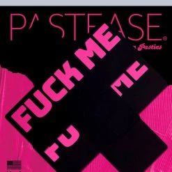Pastease Nipple Pasties Plus X: 'Fuck Me' Black Cross On Neon Pink