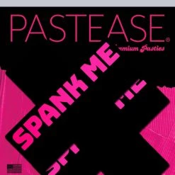 Pastease Nipple Pasties Plus X: 'Spank Me' Black Cross On Neon Pink
