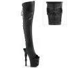 Pleaser New Arrivals RAPTURE-3019 Black Faux Leather/Black Matte