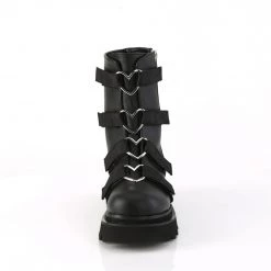 Demonia New Arrivals RENEGADE-50 Black Vegan Leather-Nylon