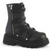 Demonia New Arrivals RENEGADE-50 Black Vegan Leather-Nylon