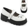 Demonia RENEGADE-56 White Vegan Leather