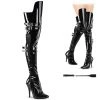 Pleaser SEDUCE-3080 Black Stretch Patent