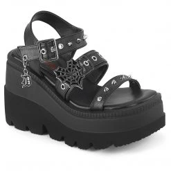 Demonia SHAKER-13 Black Vegan Leather