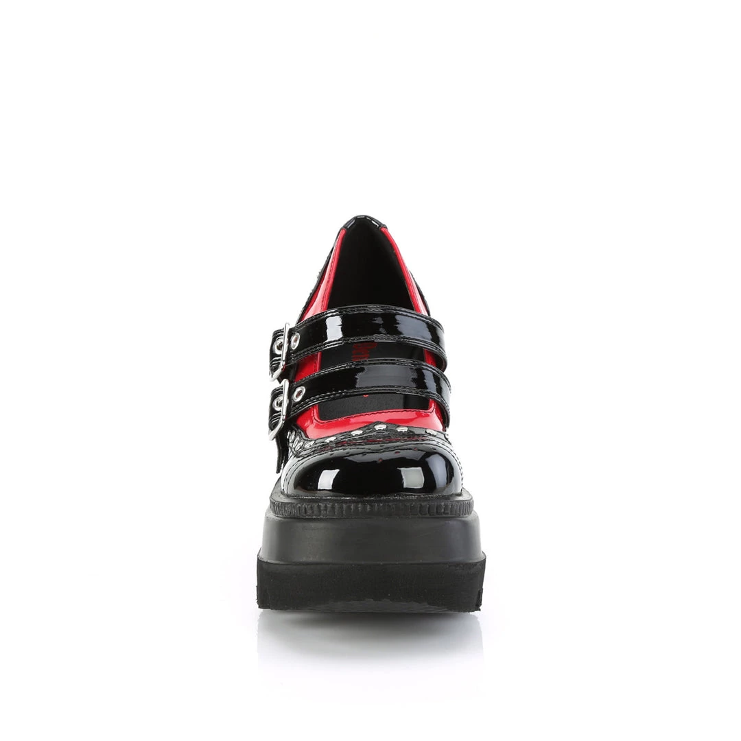 Demonia SHAKER-27 Black-Red Patent 4 Demonia SHAKER-27 Black-Red Patent