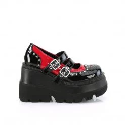 Demonia SHAKER-27 Black-Red Patent 11 Demonia SHAKER-27 Black-Red Patent