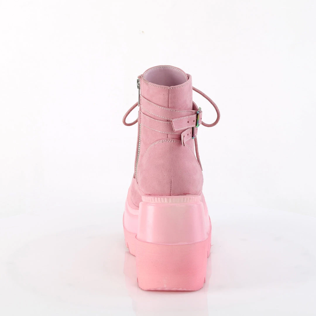 Demonia New Arrivals SHAKER-52 Baby Pink Vegan Suede 6 Demonia New Arrivals SHAKER-52 Baby Pink Vegan Suede