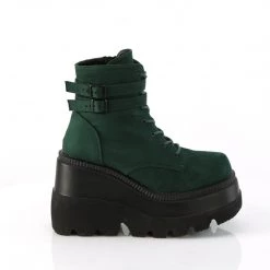 Demonia SHAKER-52 Emerald Vegan Suede