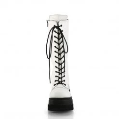 Demonia SHAKER-72 White Vegan Leather New Arrivals
