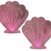 Pastease Mermaid: Liquid Baby Pink & Pink Print Seashell Nipple Pasties