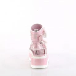 Demonia SLACKER-15B Baby Pink Holo Patent