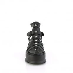 Demonia New Arrivals SLACKER-18 Black Vegan Leather