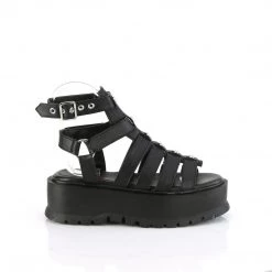Demonia New Arrivals SLACKER-18 Black Vegan Leather
