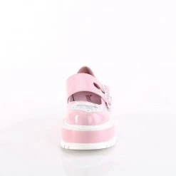 Demonia SLACKER-25 Baby Pink Holo Patent