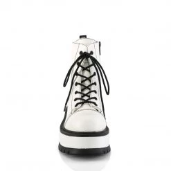 Demonia SLACKER-55 White Vegan Leather New Arrivals