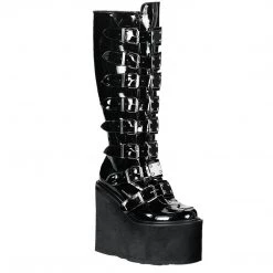 Demonia SWING-815 Black Patent