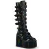 Demonia SWING-815 Black Holographic Patent New Arrivals